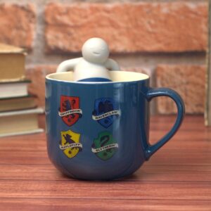 Caneca 350ml com Infusor Hogwarts Houses Harry Potter