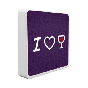 Luminária Box Slim I Love Vinho USB