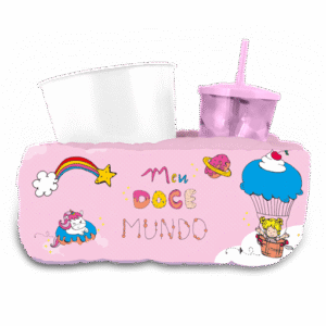 Almofada para Pipoca Individual Kids - Meu Doce Mundo